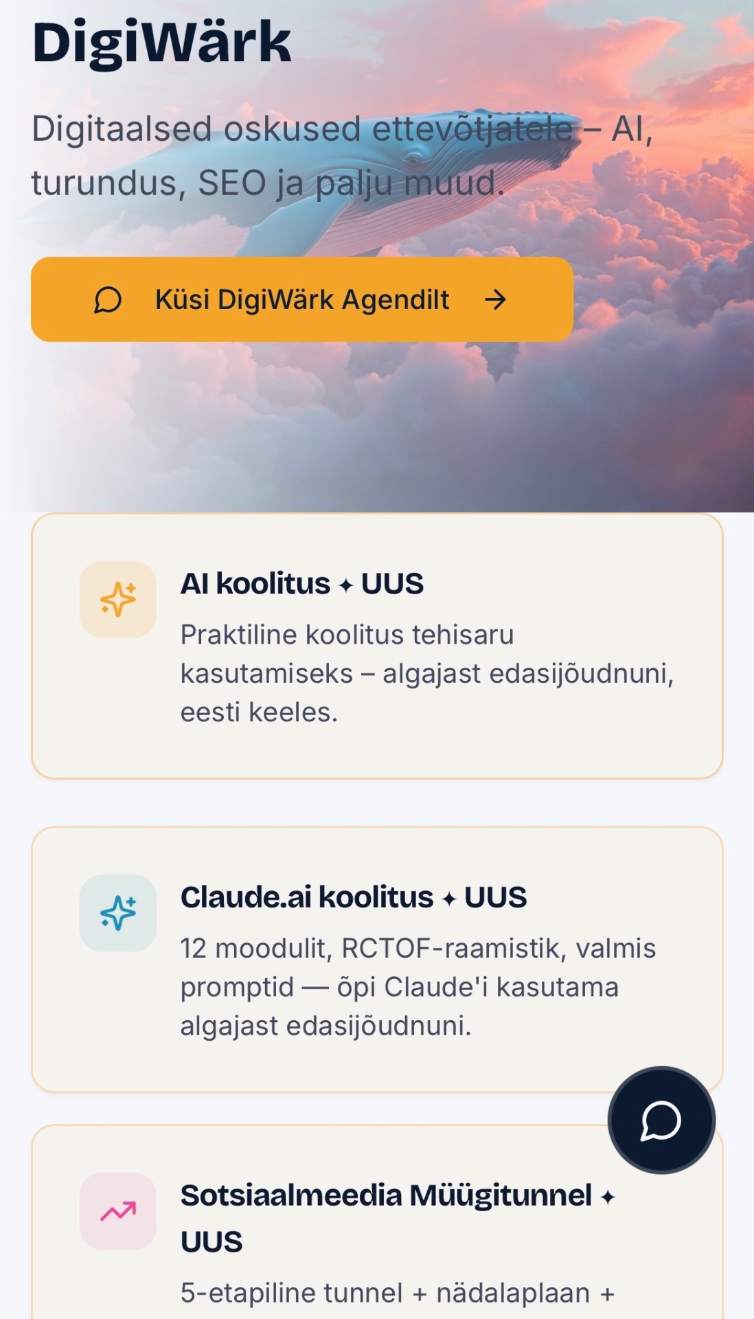DigiWärk koolituste eelvaade