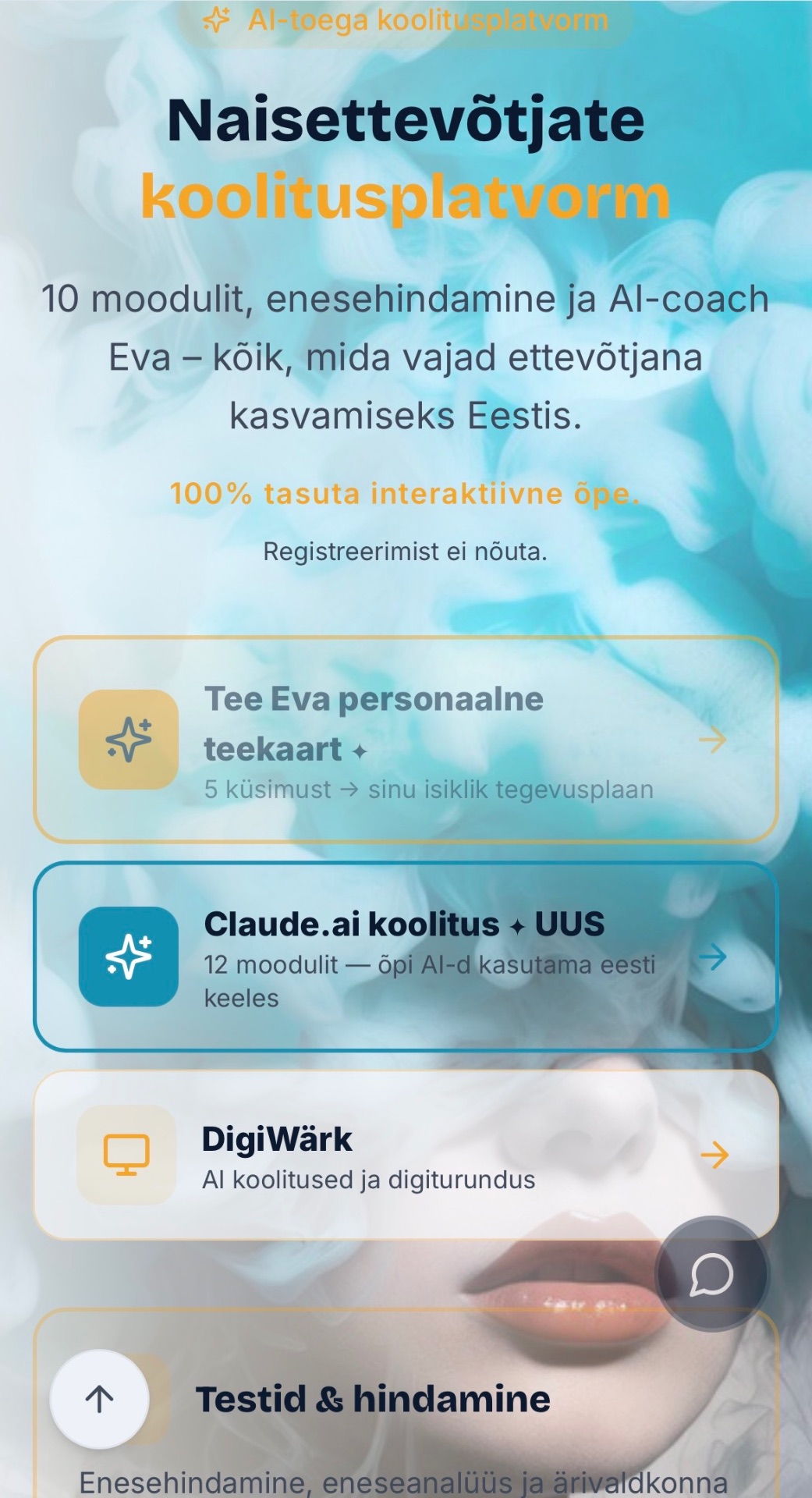 Naisettevõtjate koolitusplatvorm Eva